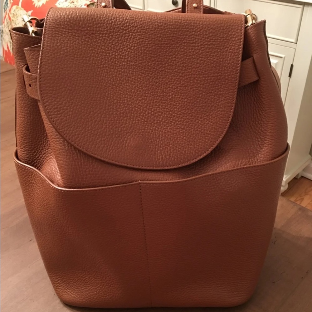 Cuyana Caramel Backpack